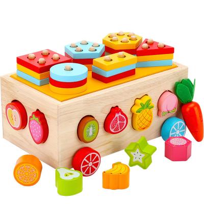 China 100% Eco-friendly Material Girls Montessori Wooden Toys Kindergartens Boys Learning Early Childhood Educational Toys Toddler Good Motor Skills Baby Play for sale