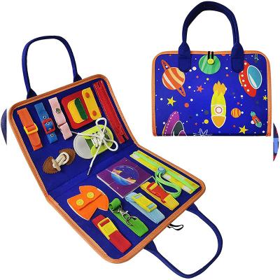 China Intelligence Montessori Board Developing Material Sensory Travel Toys Airplane Activities Road Trip Toys Learning Board Educational Gift For Babies Boy for sale