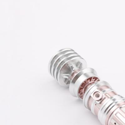 China Deluxe Rechargeable Metal Handle Aluminum Alloy Leia RGB LED Saber Dupengda Dueling Lightsaber Suitable For Gifts Cosplay Blaster for sale