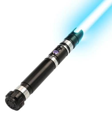 China Aluminum alloy& Polycarbonate Dupengda E05 Lightsaber 12 Heavy Dueling Color Changing RGB Piexel Saber Flash On Clash Stunt With 10 Sound Fonts for sale