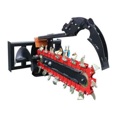 China Trenching Chainsaw Trenching Machine Farm Digging Trencher For Ox/Excavator/Skid Tractor for sale