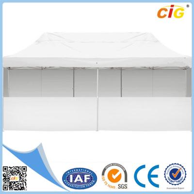 China 3x6 m Folding Outdoor Gazebo Marquee Tent Canopy Party Pop Up Wall Market White for sale