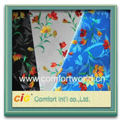 China Waterproof Eco friendly Auto Upholstery Fabric / pretty printing Pp Non woven Fabric for sale