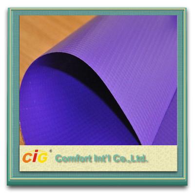 China Blue 500D Density Waterproof Plastic Tarpaulin 200gsm PVC Coated Polyester Fabric for sale