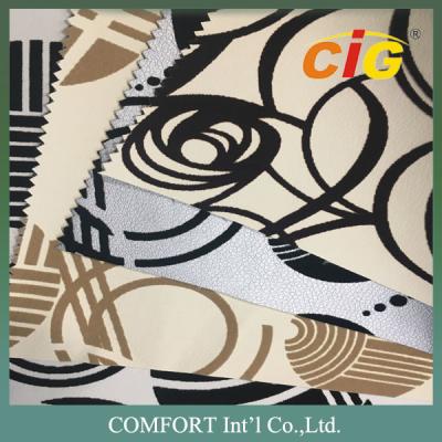 China Home / Textile polyurethane synthetic leather Yarn dying custom colors for sale