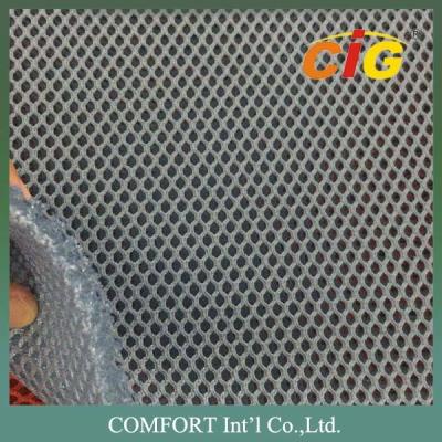 China 7mm thickness 100% Polyester Mesh Fabric for car seat cover / materess cover for sale