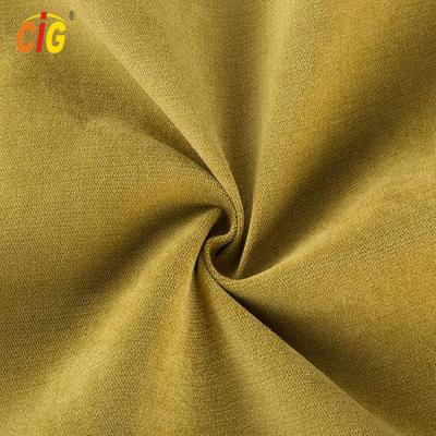 Chine Le tissu mou jaune de velours de polyester pour le sofa/meubles toutes les couleurs sont disponible à vendre