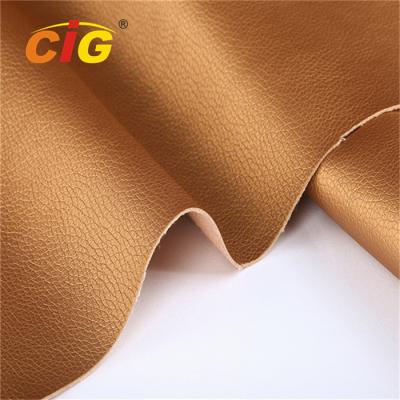 China Durable PU PVC Artificial Leather Fabric for Sofa / Car Seat / Furniture / Bag / Shoes for sale