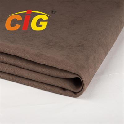 China Width 145cm Weight 280gsm Waterproof Sofa Suede Fabric With TC Backing for sale