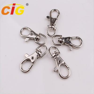 China Snap Clasp Hook Nickle Plated Garments Accessories Lobster Claw Swivel Clasps for sale