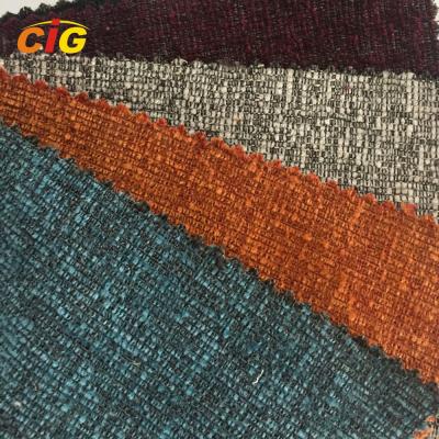 China Polyester Chenille Sofa Upholstery Fabric, Plain And Strip Upholstery Fabric for sale