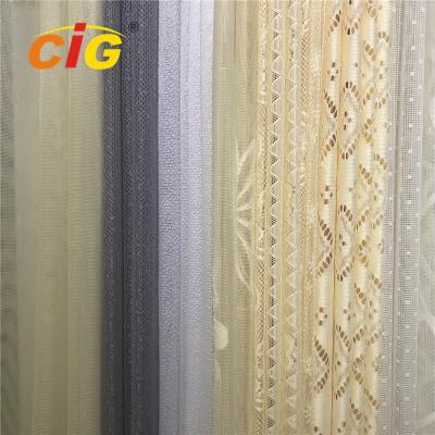 Chine Tissu de rideau en dentelle du polyester 100, poids du tissu de tapisserie d'ameublement de nappe de dentelle 50-200gsm à vendre