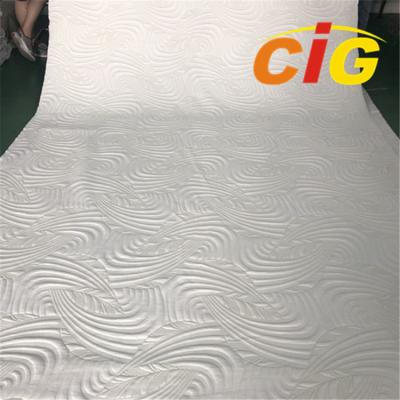 China 2019 breide de Zachte Waterdichte Garen Geverfte Polyester de Dubbele Tikkende Stof van de Jacquardmatras Te koop