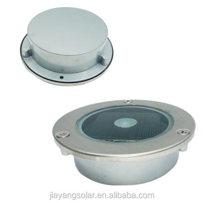 China Solar Garden LED Step Light Recessed Solar Deck Light Round Underground Light for sale