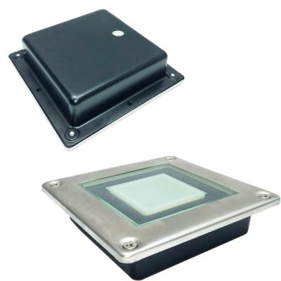 China Stainless Steel Aluminum Outdoor Mount LED Solar Deck Light IP68 Solar Underground Floor Light for sale