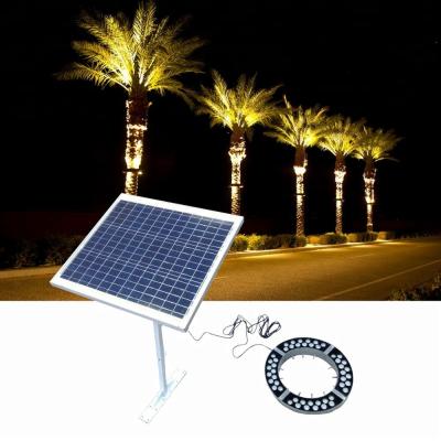 China 2018 Latest LANDSCAPE LED Palm Light Solar Tree Ring Light Solar Landscape Light for sale