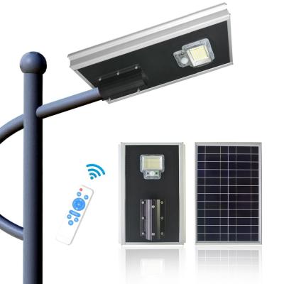 China ROAD 100W High Performance IP65 Waterproof All-in-one Integrated Solar LED Street Light With Motion Sensor for sale