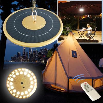 China ABS Outdoor Hanging Led Garden Lights Portable Solar Camping Tent Light With Remote Controller for sale