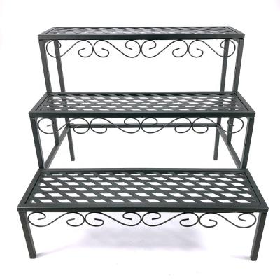 China High quality metal flower shelf an iron rack for placing flower pots HJ013 for sale