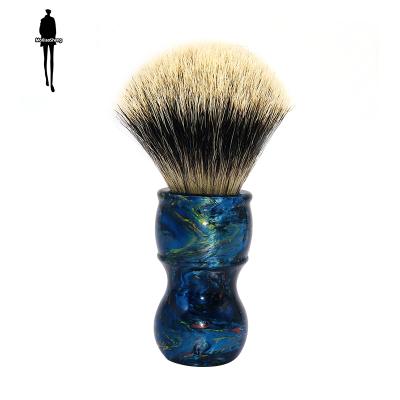 China Wholesale Two Band Brush Face Cleaning Shaving Brush Finest Shaving Brush High Quality Face Beard Hair Badger Brush for sale