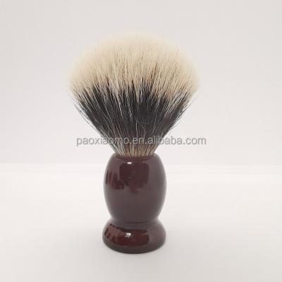 China Angular Blush Badger Hair Shaving Brush Vegan Brush Synthetic Barber Supplies Beard Care Shave Bucket Shaving Brush for sale