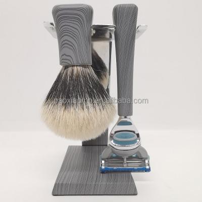 China Wholesale 5 blade safety and quality badger shaving brush shaving cup and brush men's shaving machine for sale