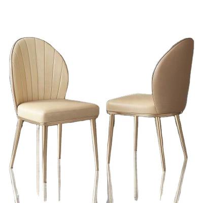 China Extendable Luxury Dining Chairs With Armrests High End Hotel Restaurant Chair In Gold Stainless Steel Leg for sale