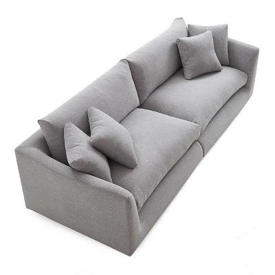 China Solid Wood Sofa Fabric Lounge Couch Sectional L Corner Sofa Living Room Sofa Cover Set Nordic European Dismountable Shape Living Room Furniture for sale