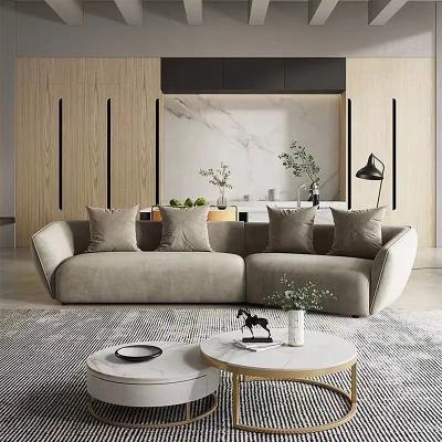 China Nordic Simple Arc Living Room Adjustable Light Luxury Italian Sofa Fabric Combination (Other) Special Shaped Sofa for sale