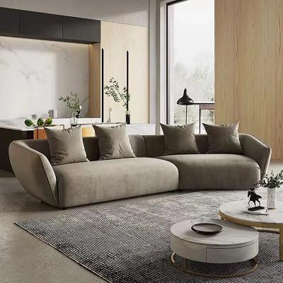 China (Other) Italian Luxury Villa Adjustable Sofa Baxter Chaise Lounge Design Fabric Sofa Set Corner Living Room Sectional Sofa for sale