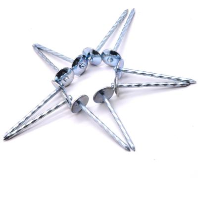 China Umbrella Umbrella Roofing Nails Galvanized Roofing Umbrella Head Nails for sale