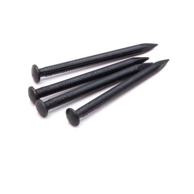 China Matte Black Galvanized Hardened Steel Concrete Nails for sale