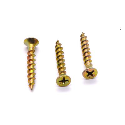 China Used on wooden board and wooden furniture. Yellow White Heat Treatment Galvanizing Linyi C1022A Chipboard Screws Drywall Screw for sale