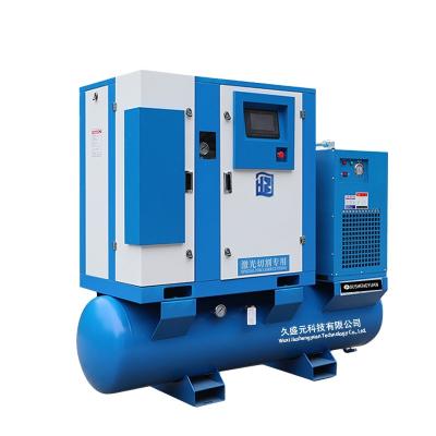 China Lubricated 15kW 20hp PM VSD Industry Used In Laser Machine Screw Integrated Air Compressor All In One Air Compressors for sale