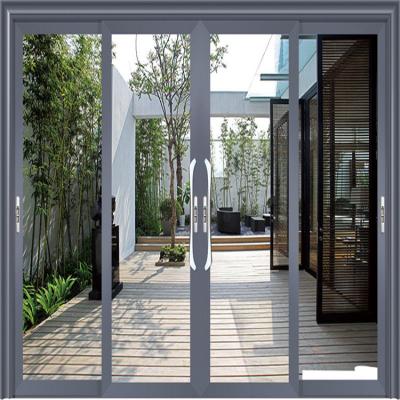 China Modern Aluminum Sliding Door For Bedroom Design Interior Sliding Glass Door For Residential for sale