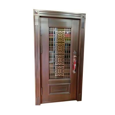 China Traditional New Product Hardened Door Security Door Design Copper Door for sale