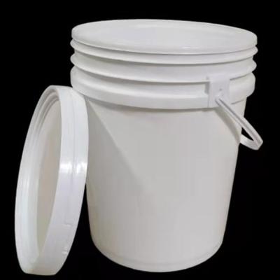 China Eco-friendly custom cheap small large 2L 5L 10L 20L 25L 5 gallon food grade paint safe white plastic popcorn buckets with lids handle price for sale