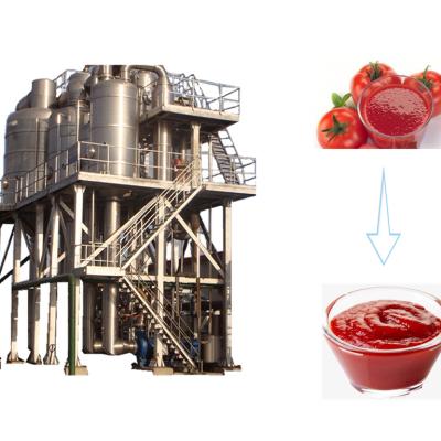 China 225KW Tomato Paste Production Line Tomato Paste Making Machinery 700 Tons Per Day for sale