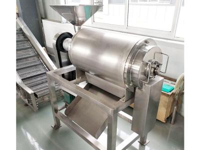 China High Speed Pulper Finisher Food Machine  Single Stage 7.5KW  Power Te koop