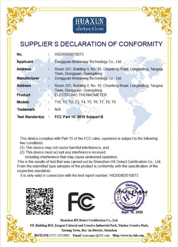 FCC - Dongguan Mokarway Tech Co., Ltd.