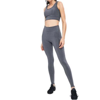 China Breathable Sexy Yoga Gym Racerback Dye Space RH Suit /sports bra and gaiters and legging set wears women active use for sale