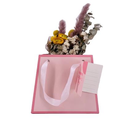 China Custom Flowers Bags from Europe, Large Flower Bag with Ribbon Handle for sale