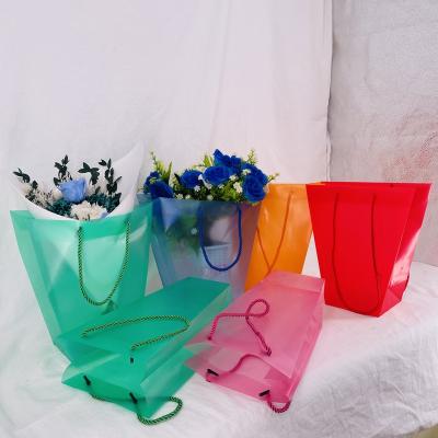 China New Recyclable Plastic Rose Flower Bags , Flower Bouquet Bags Transparent Plastic for sale