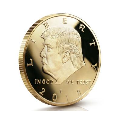 China Hot Selling Europe Amazon USA The Forty-Fifth President Trump Coin Gold Antiqu Coin Antique Brass Coin for sale