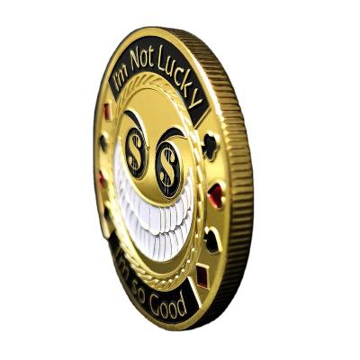 China Brass factory make high quality custom round get custom poker chips and casino chip sets gold metal custom poker for sale