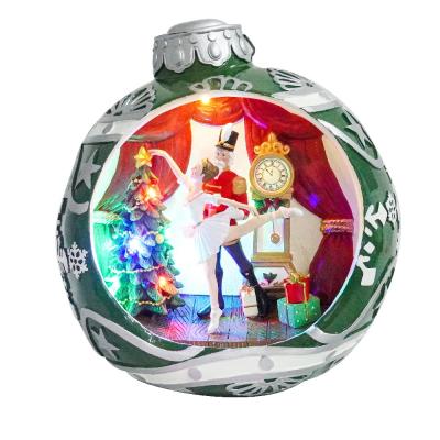 China Large Size Ballet Nutcracker Stage MELODY LED Ballet Nutcracker Stage Christmas Musical Ball for Seasonal Decoration for sale