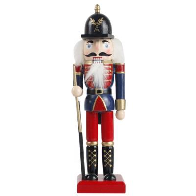 China Christmas ornament; Table Interior Decor; Wholesale Christmas Decor Promo Gift Melody Trumpet Soldier Hand Painted Wooden Nutcracker Toy for sale