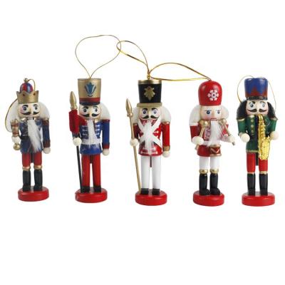 China Customized Wooden Christmas Tree Decor Mini Soldier Model Wooden Nutcracker for sale