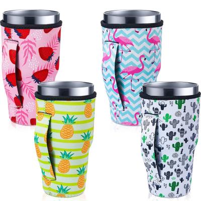 China Waterproof Custom Insulated Coffee Cup Cooler Sleeve For Hot Drink Holder With Handle Strap for sale