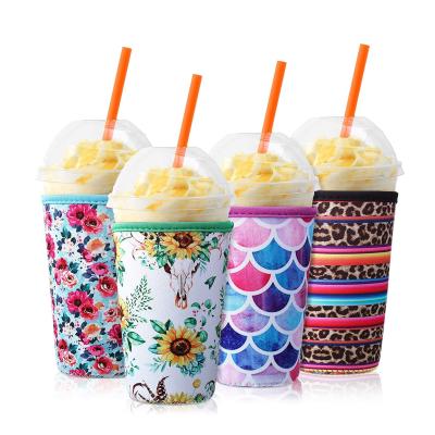 China Waterproof Custom Neoprene Tumbler Cup Holder Bottle Sleeve Ice Coffee Cup Sleeve for sale